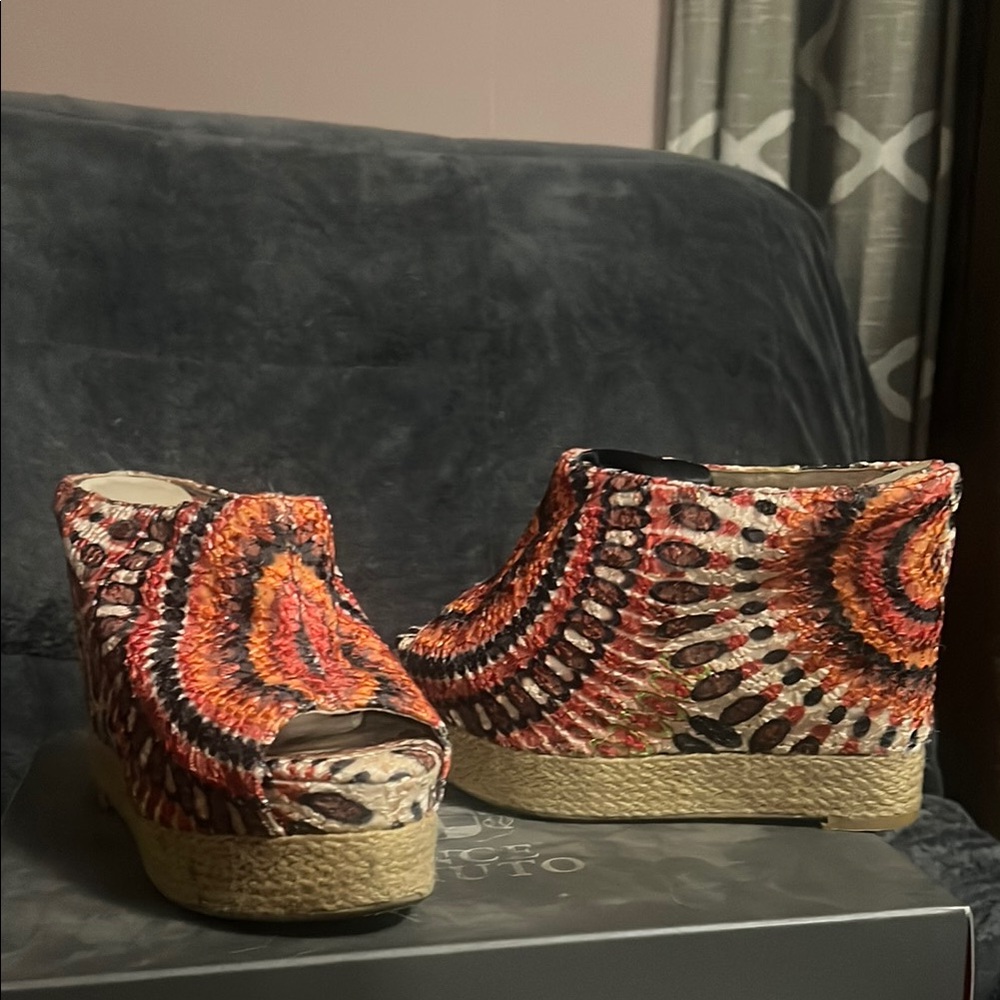 Colorful Wedge Sandals